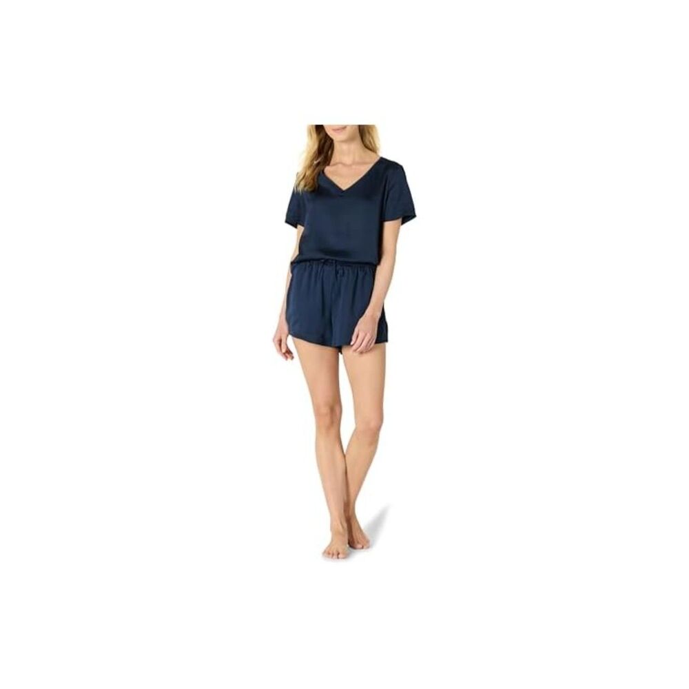 Amazon Essentials Women Short Sleepwear Set large Navy